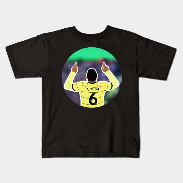 Thiago Silva Kids T-Shirt by jocela.png